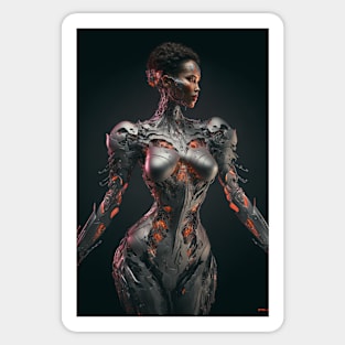 Cybernetic Female Sticker